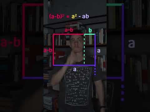 Thumbnail da aula: Quadrado da diferença (Produto Notável) #shorts