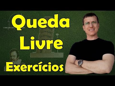 Thumbnail da aula: QUEDA LIVRE (MUV) - EXERCÍCIO RESOLVIDO - Aula 10 - Prof. Marcelo Boaro