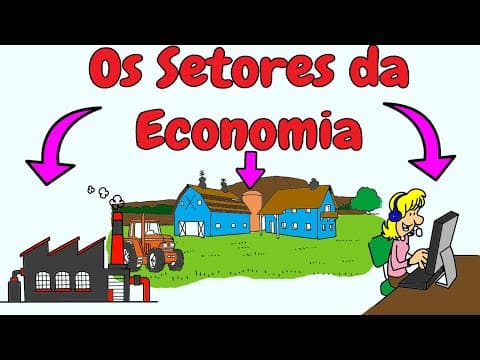 Thumbnail da aula: Os Setores da Economia - Primário, Secundário e Terciário - Geografia