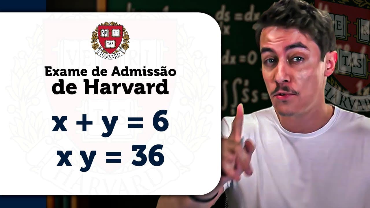 Thumbnail: Problema viral para entrar em Harvard
