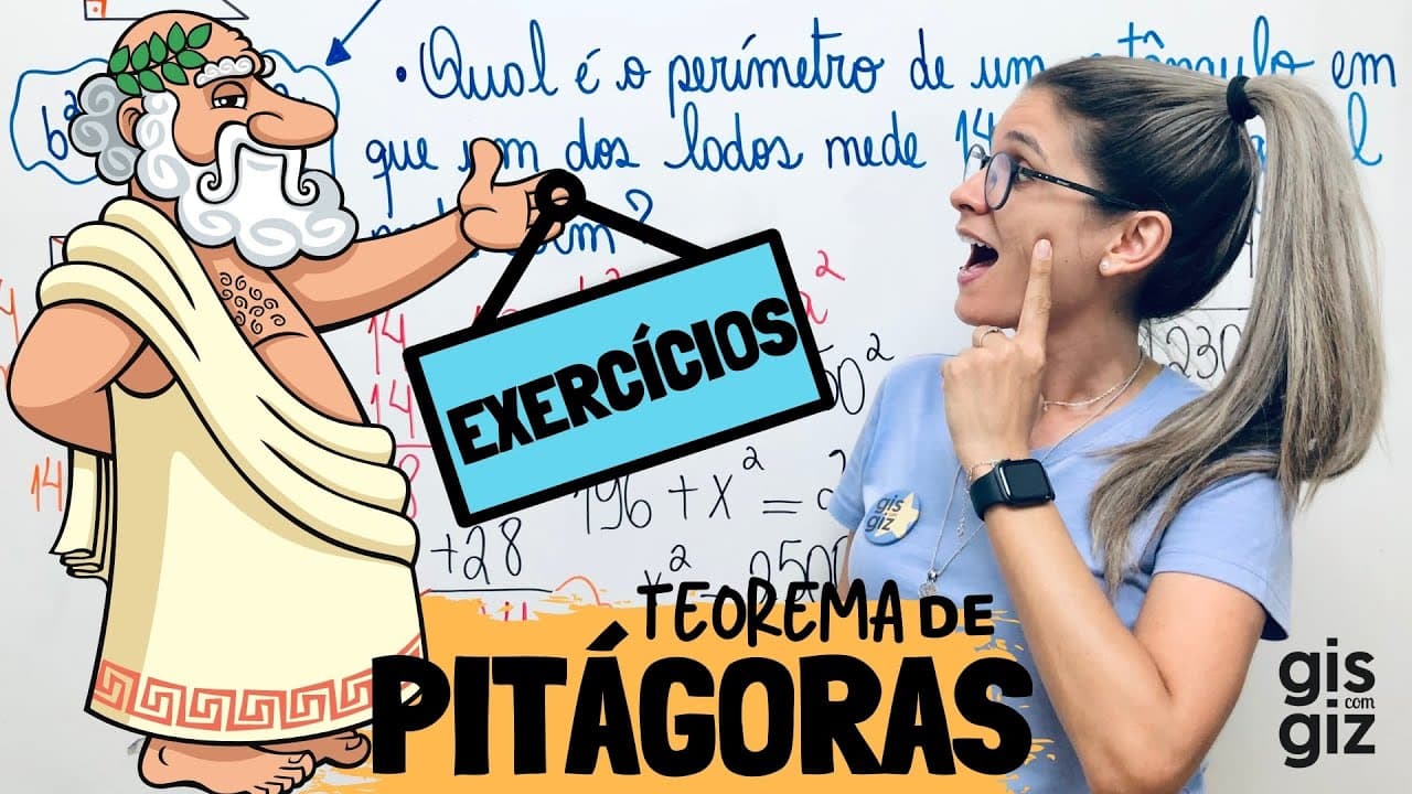 Thumbnail: TEOREMA DE PITÁGORAS EXERCÍCIOS \Prof. Gis/: