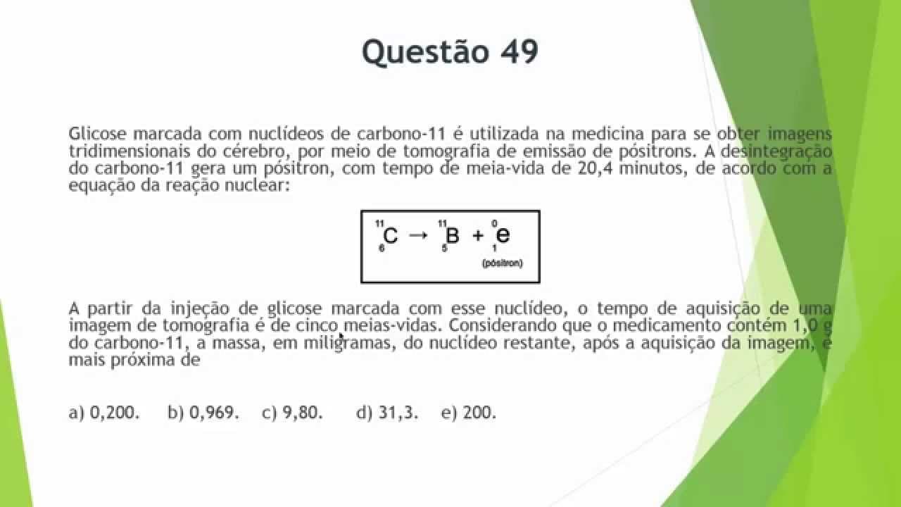 Thumbnail: Correção da prova de Química do ENEM-2013 - parte 1 de 4