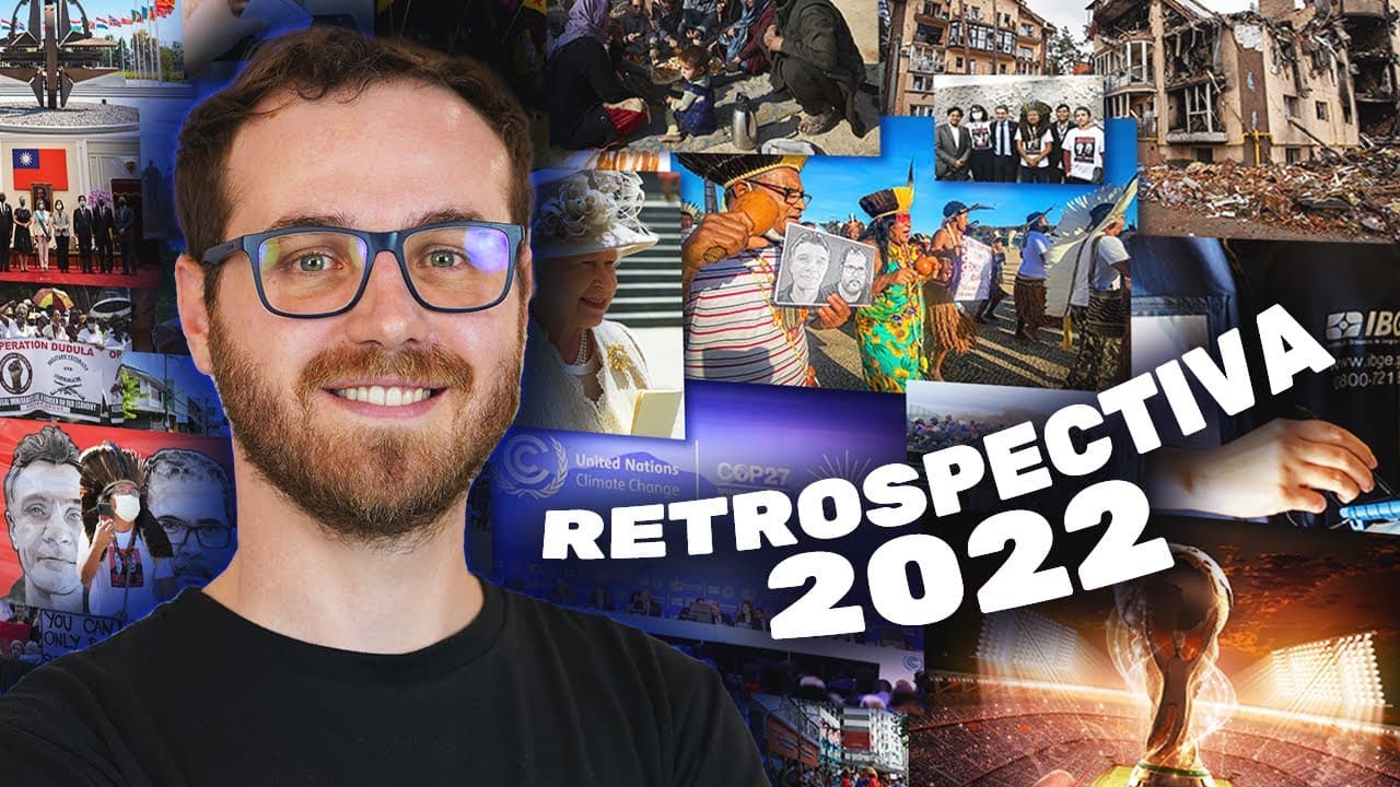 Thumbnail: RETROSPECTIVA 2022: os principais acontecimentos no Brasil e no Mundo