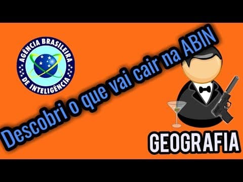 Thumbnail da aula: Dicas de Geografia para ABIN (Oficial e Agente)