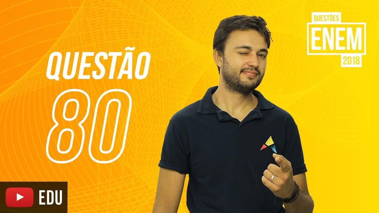 Thumbnail: ENEM 2018 | Topografia | questão 80 (caderno amarelo)