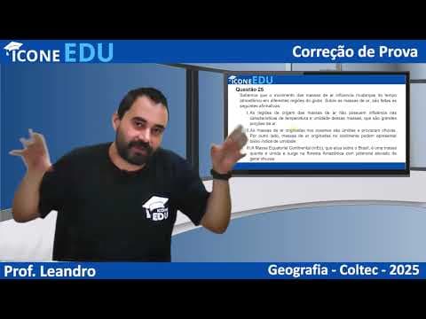 Thumbnail da aula: COLTEC-UFMG 2025 - GEOGRAFIA