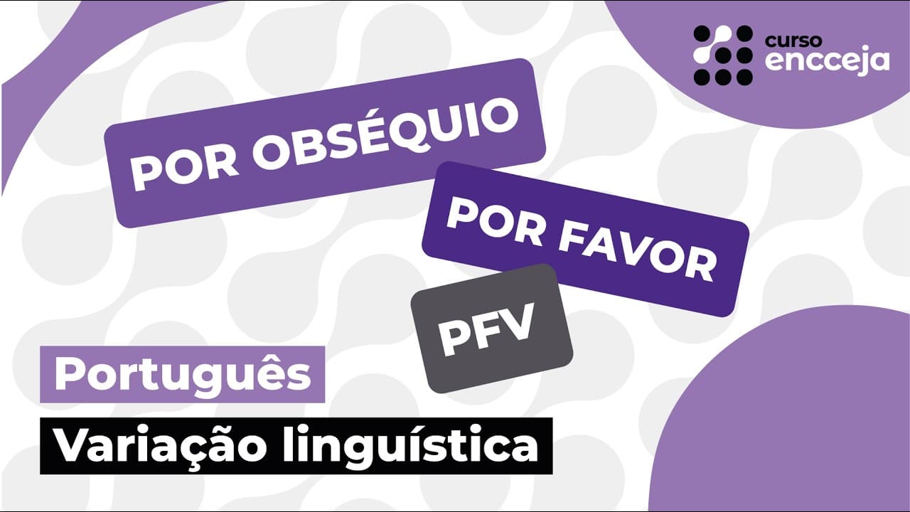 Thumbnail: VARIAÇÃO LINGUÍSTICA | RESUMO DE PORTUGUÊS ENEM & ENCCEJA