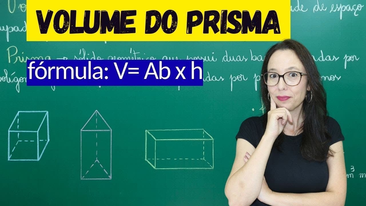Thumbnail: VOLUME DO PRISMA - GEOMETRIA ESPACIAL