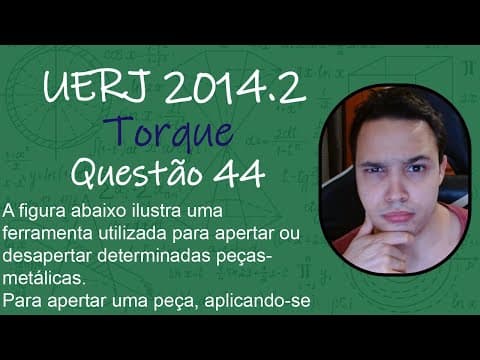 Thumbnail da aula: UERJ 2014 - A figura abaixo ilustra uma ferramenta utilizada para apertar ou desapertar determinadas