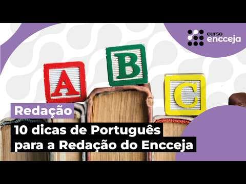 Thumbnail da aula: 10 DICAS DE PORTUGUÊS PARA A REDAÇÃO DO ENCCEJA