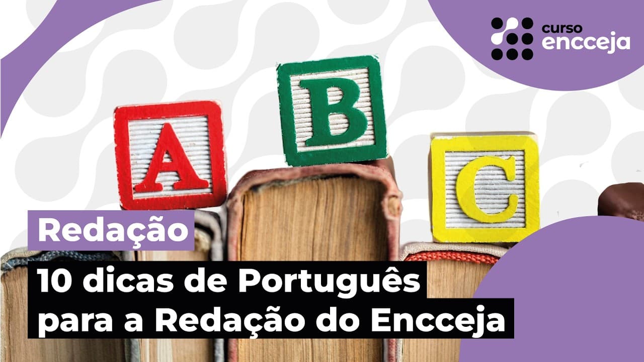 Thumbnail: 10 DICAS DE PORTUGUÊS PARA A REDAÇÃO DO ENCCEJA