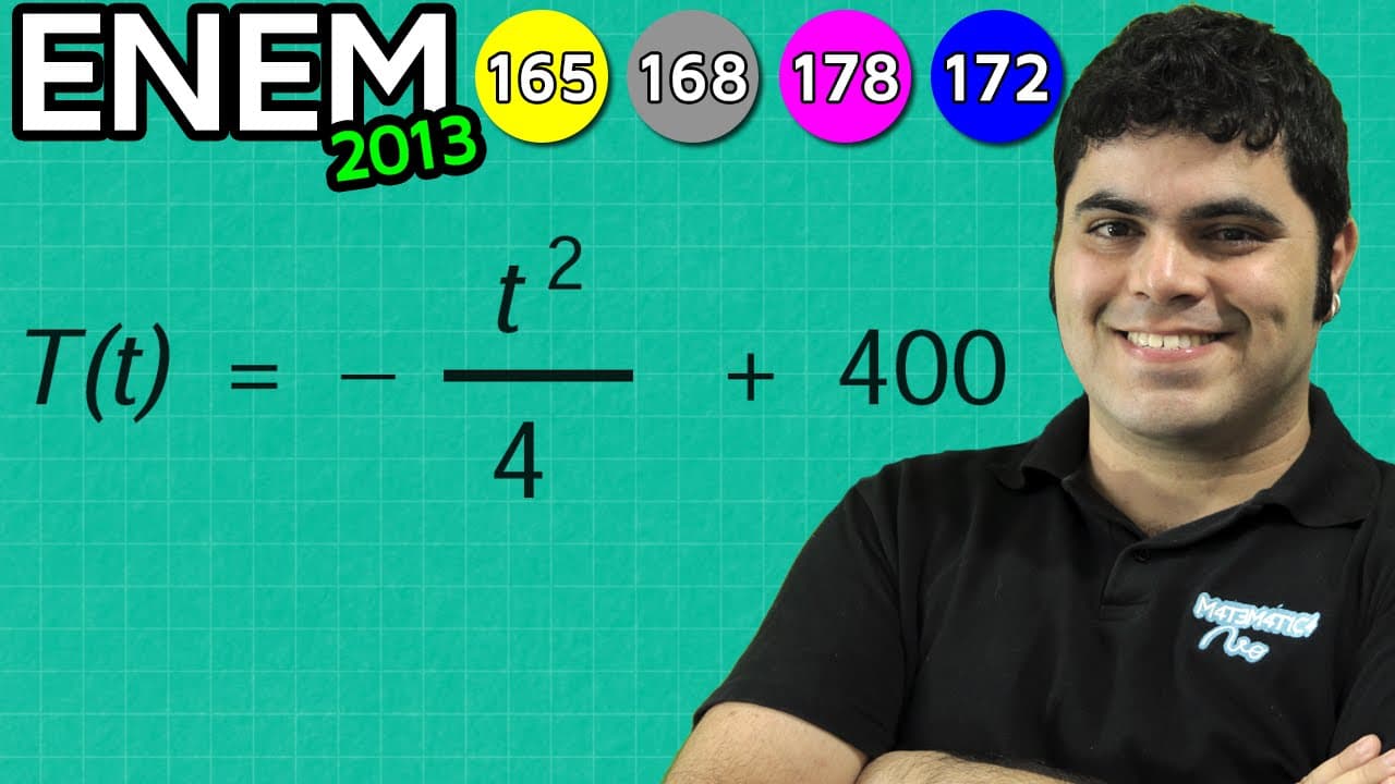 Thumbnail: ENEM 2013 Matemática #37 - Temperatura de um Forno e Função Quadrática