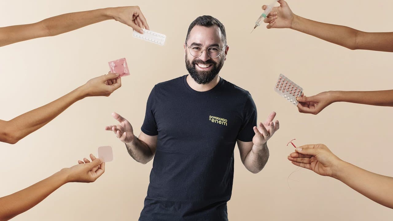 Thumbnail: Métodos Contraceptivos: Tipos, Como Funcionam e Cuidados | Aula Completa | Prof. Gui