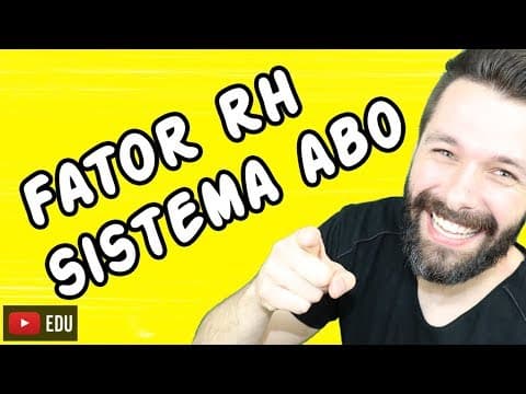 Thumbnail da aula: SISTEMA ABO e RH - TIPOS SANGUÍNEOS - Aula | Biologia com Samuel Cunha