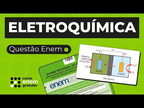 Thumbnail da aula: ELETROQUÍMICA: resolução de questão | Química para o Enem | Larissa Campos