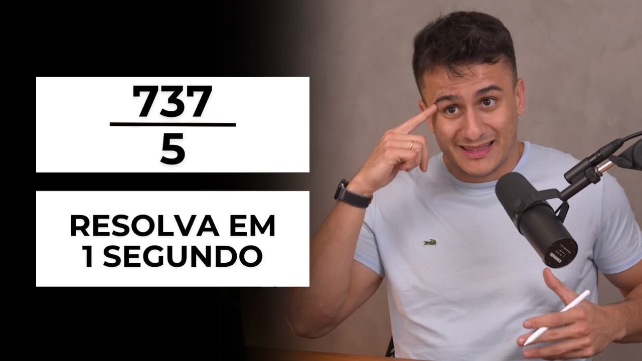 Thumbnail: O LENDÁRIO MACETE da DIVISÃO por 5 de cabeça (torne-se uma calculadora humana)