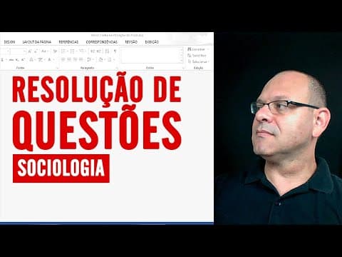 Thumbnail da aula: Relação entre Indivíduo e Sociedade - Resolução de Questões [Concurso PMERJ]