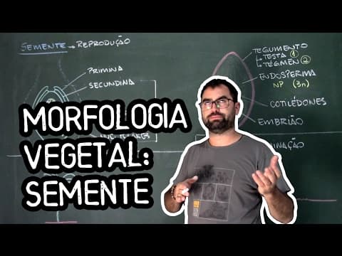 Thumbnail da aula: Organologia da Semente - Aula 23: Botânica (Prof. Guilherme)