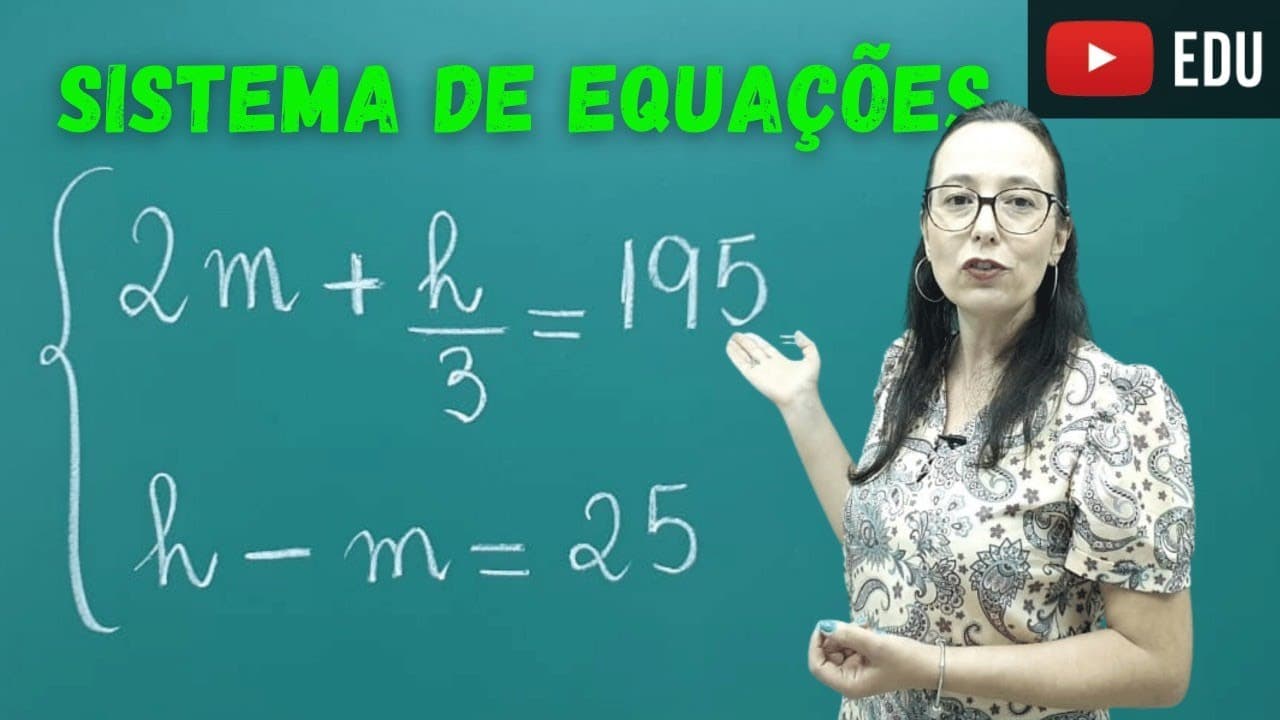 Thumbnail: Sistema de Equações - Questão de Concurso - VUNESP 2020 -Professora Angela