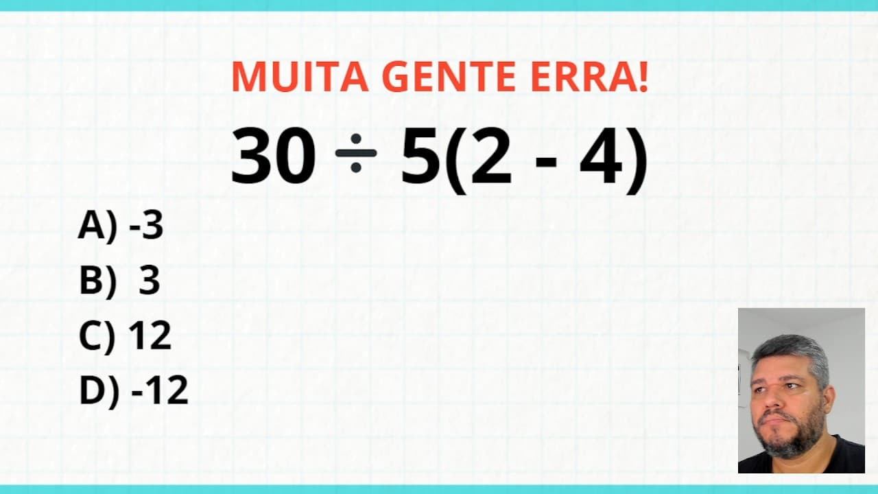 Thumbnail: EXPRESSÃO NUMÉRICA BUGANTE! - Tente resolver!