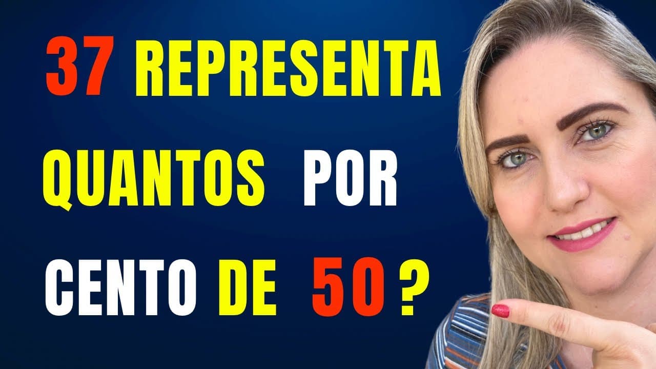 Thumbnail: 😱DUAS MANEIRAS DIFERENTES DE ENCONTRAR A PORCENTAGEM??