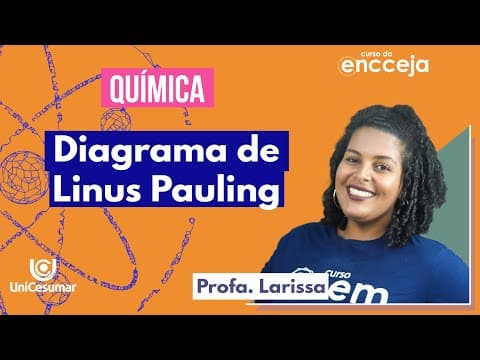 Thumbnail da aula: DIAGRAMA DE LINUS PAULING: como funciona a distribuição eletrônica | RESUMO DE QUÍMICA ENCCEJA