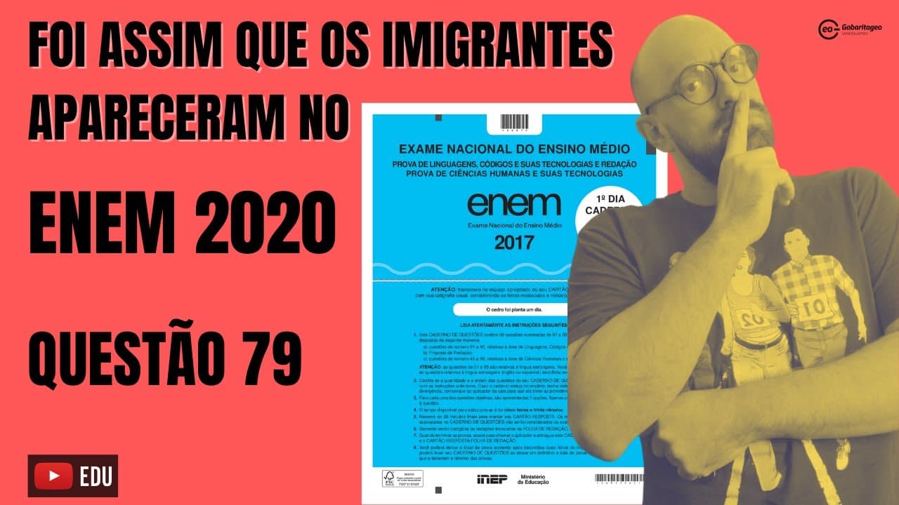 Thumbnail: QUESTÃO 79 CADERNO AZUL | ENEM 2020 | HISTÓRIA