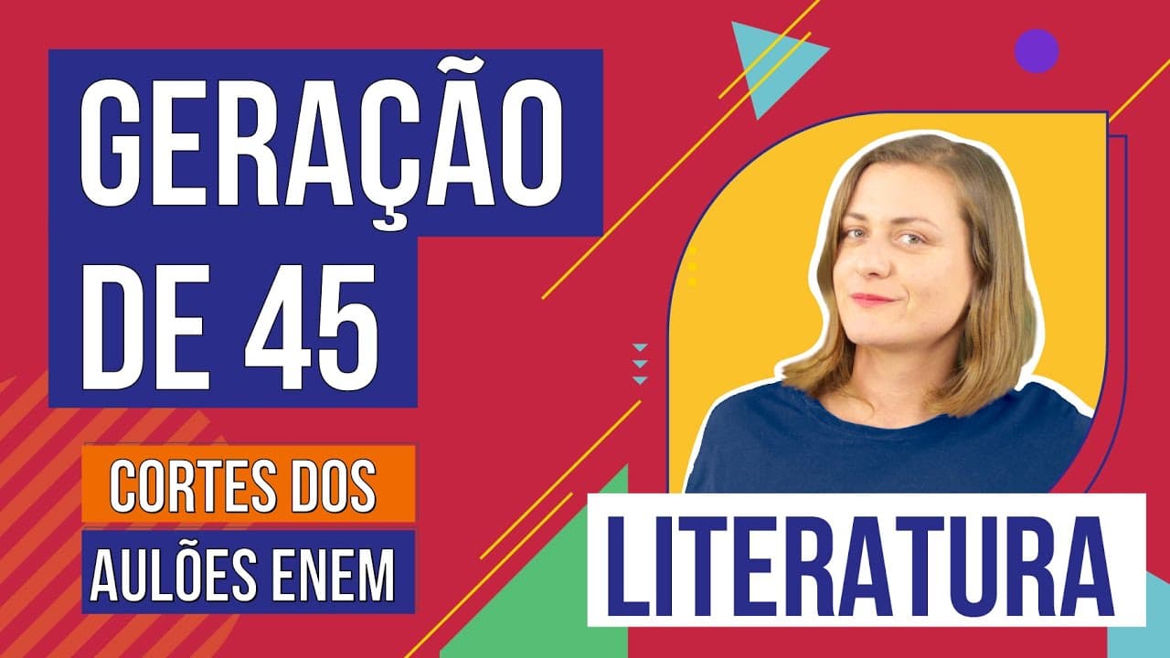 Thumbnail: TERCEIRA GERAÇÃO MODERNISTA | Cortes dos Aulões do Enem | Literatura | Camila Zuchetto Brambilla
