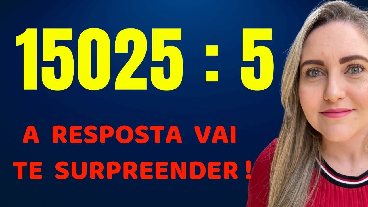 Thumbnail: DIVISÃO COMO VOCÊ NUNCA VIU!!!  Matemática básica todo dia.📚🚀