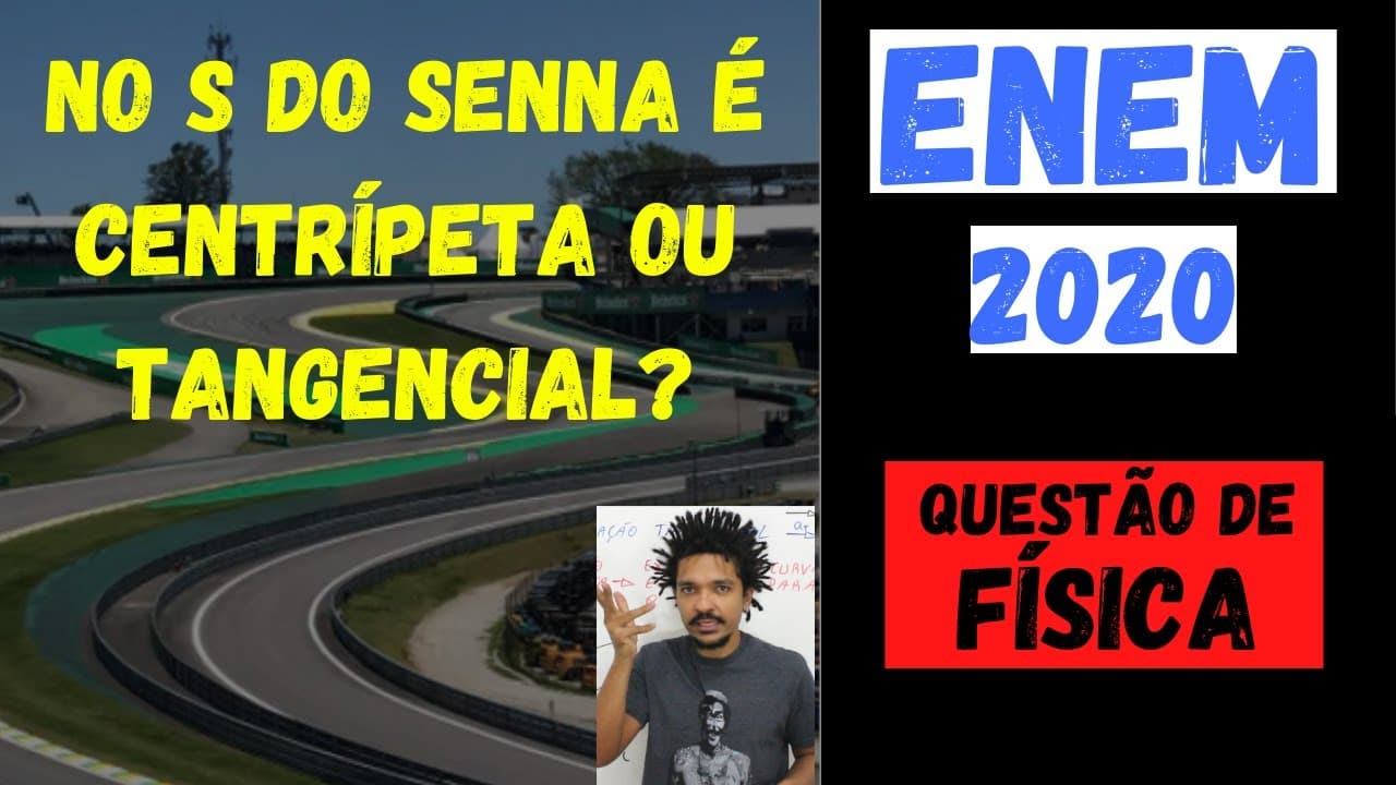 Thumbnail: ENEM/2020/Aplicação Digital - No Autódromo de Interlagos, um carro de Fórmula 1 realiza a curva S do