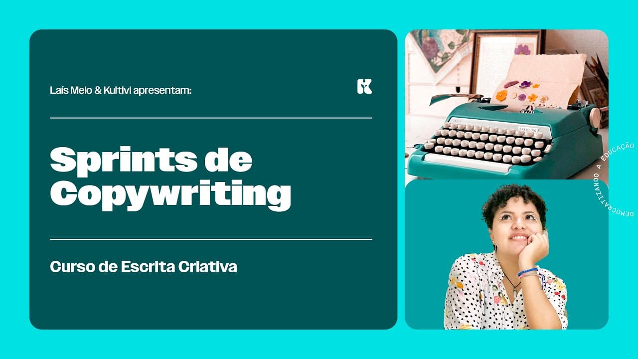 Thumbnail: Sprints de Copywriting | Escrita Criativa | Laís Melo | Kultivi