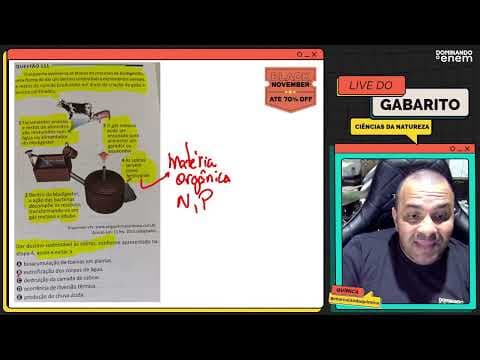 Thumbnail da aula: ENEM 2025: O esquema apresenta as etapas do processo de biodigestão, uma forma de dar um destino
