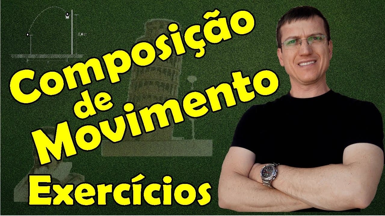 Thumbnail: Composição de movimento - EXERCÍCIO RESOLVIDO- Aula 22 - Prof. Marcelo Boaro