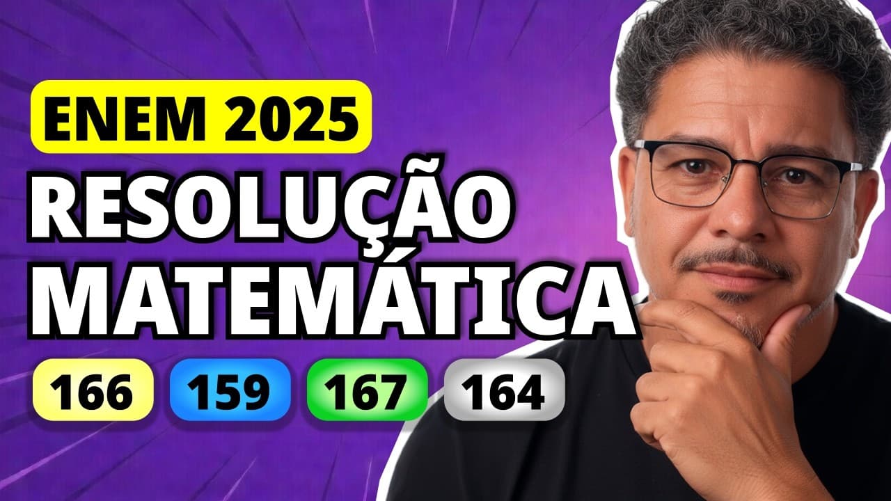 Thumbnail: ENEM 2025 Matemática – Questão 166 | O dono de uma sorveteria armazena sorvete em potes de 20000