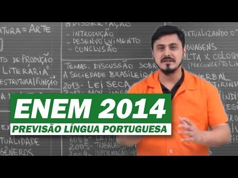 Thumbnail da aula: ENEM 2014 - PREVISÃO LÍNGUA PORTUGUESA