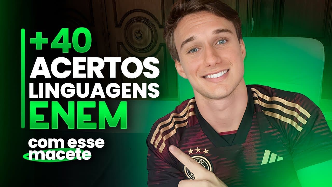 Thumbnail: DISTRATORES EM LINGUAGENS NO ENEM | Macete 40+ Em Linguagens
