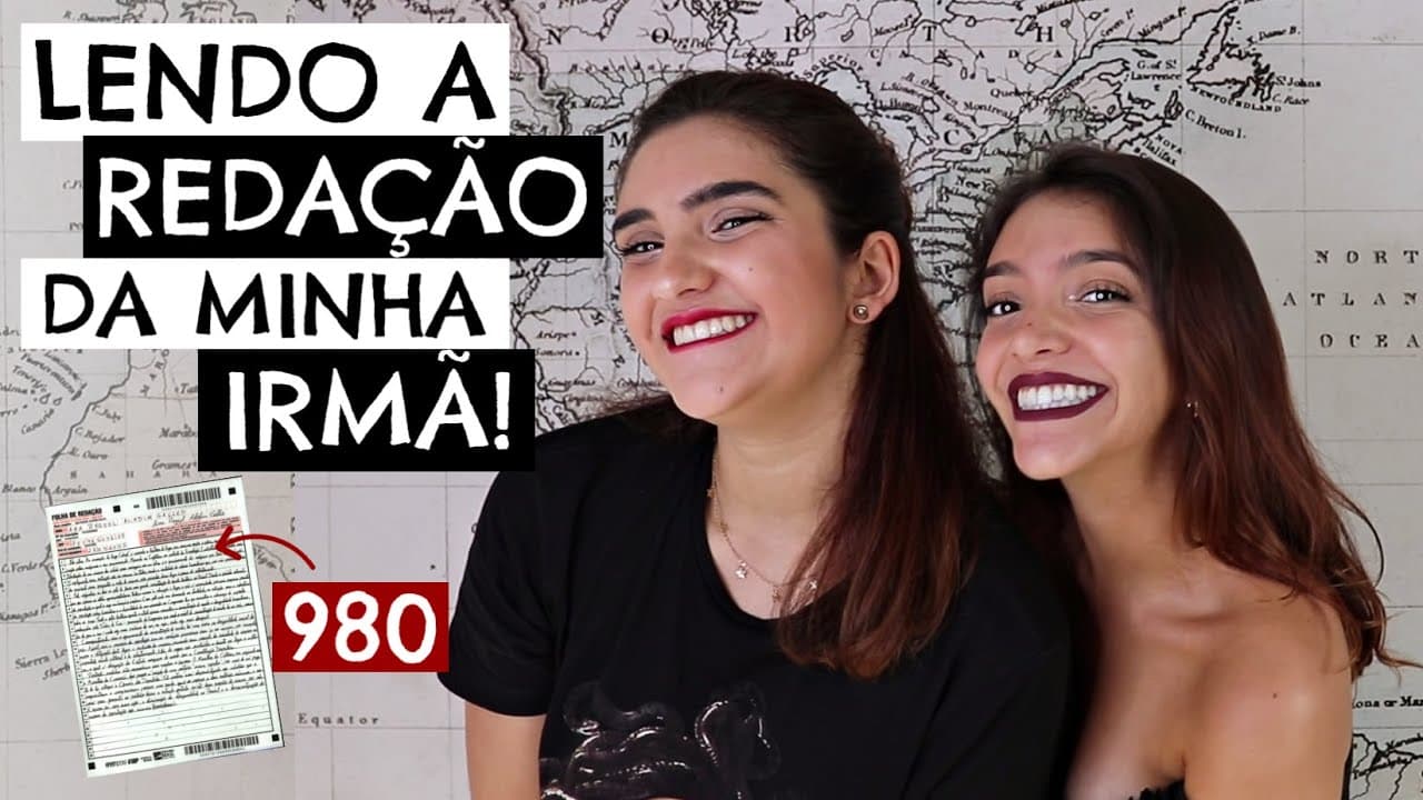 Thumbnail: LENDO A REDAÇÃO 980 DA MINHA IRMÃ VESTIBULANDA DE MEDICINA! Débora Aladim