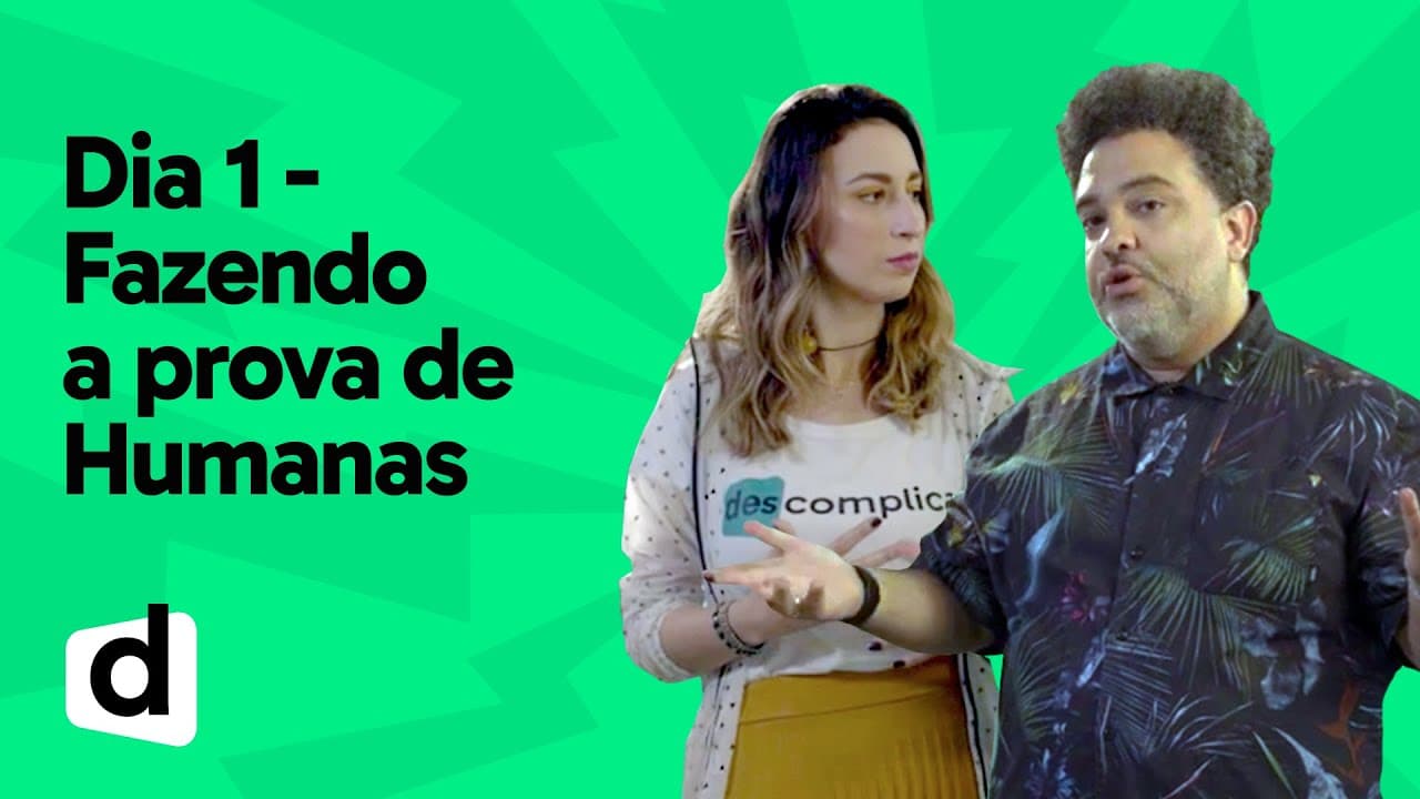 Thumbnail: FAZENDO A PROVA DE HUMANAS | ESQUENTA ENEM | DESCOMPLICA