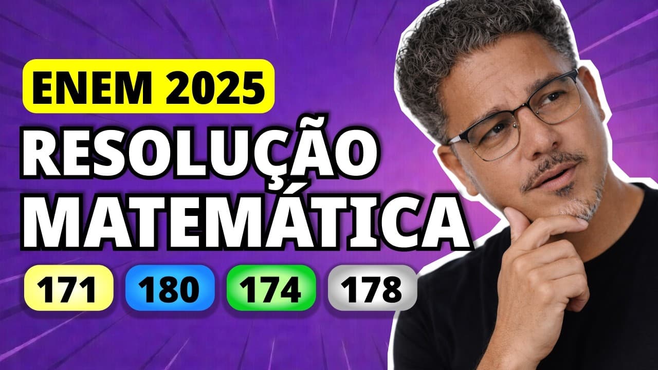 Thumbnail: ENEM 2025 Matemática – Questão 171 | Quatro amigos, cada um com 100 moedas, criaram um jogo, no qual