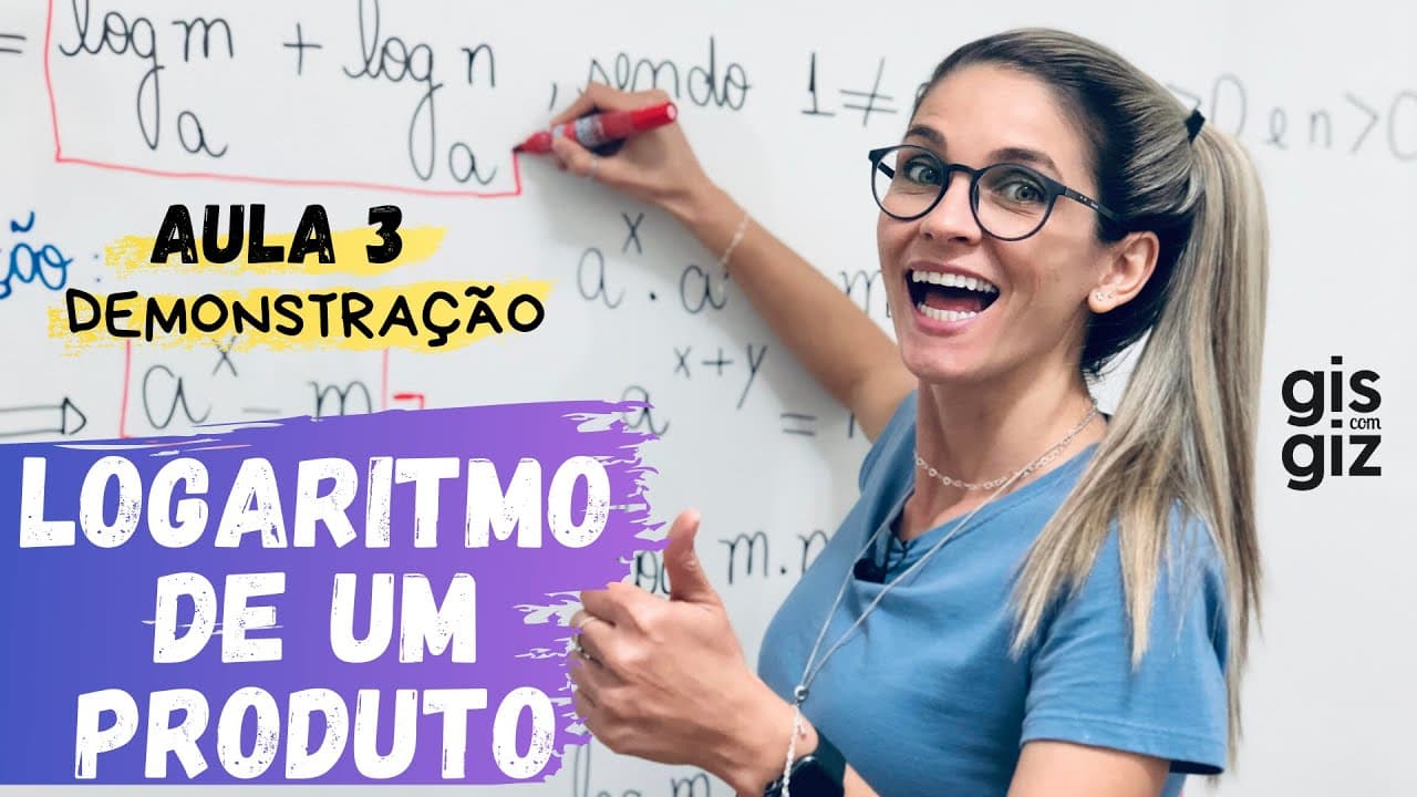 Thumbnail: LOGARITMO de um PRODUTO: \Prof. Gis/