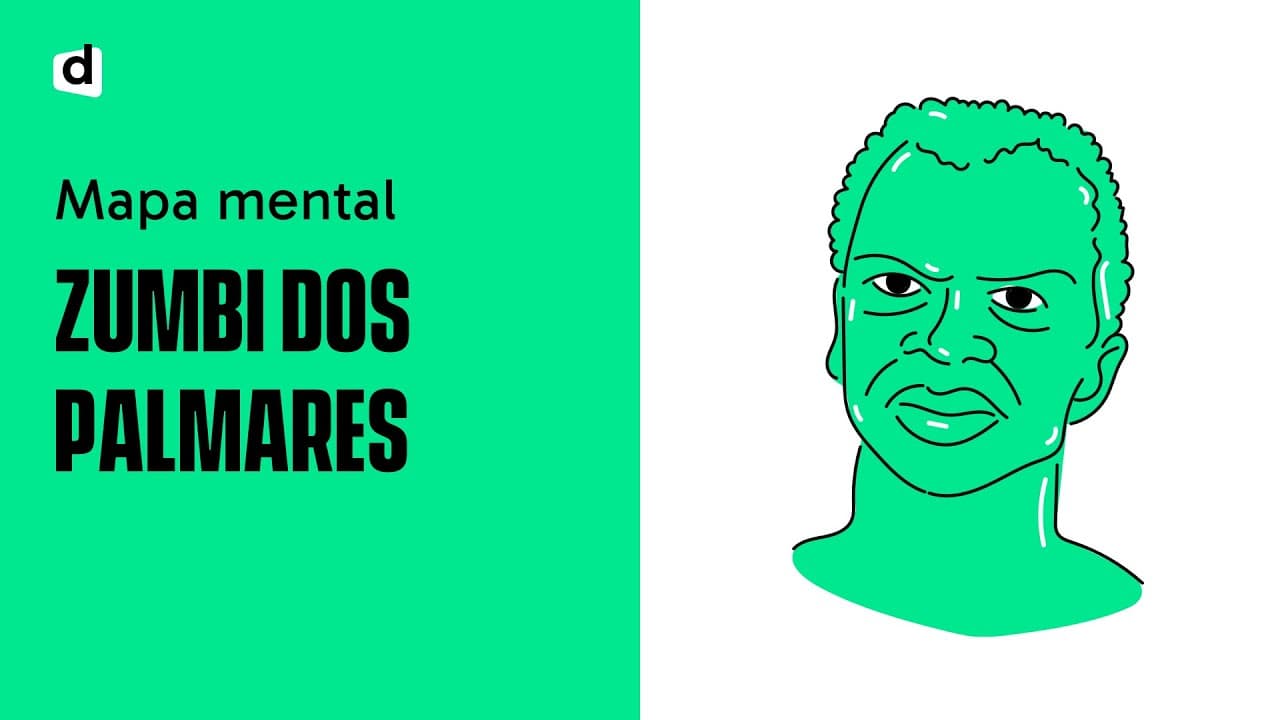 Thumbnail: ZUMBI DOS PALMARES | História |  Mapa Mental | Quer Que Desenhe