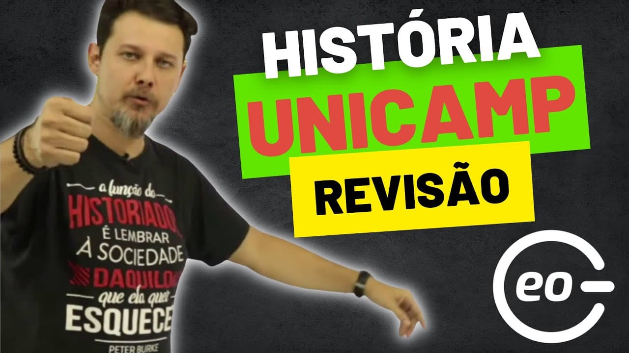 Thumbnail: REVISÃO HISTÓRIA UNICAMP 2025 | GABARITAGEO
