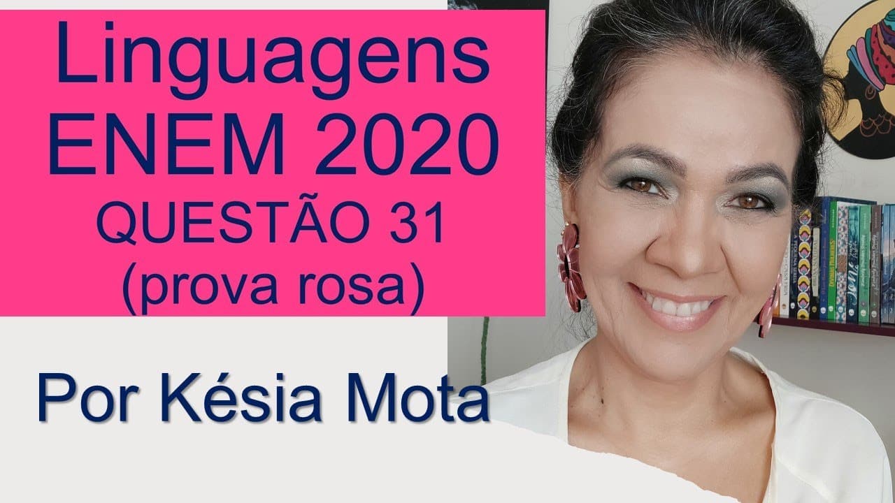 Thumbnail: QUESTÃO 31 do ENEM 2020 (prova rosa)