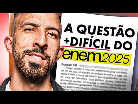 Thumbnail da aula: Treta! Questão mais difícil do ENEM 2025