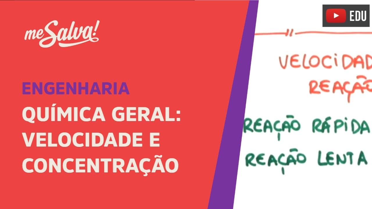 Thumbnail: Me Salva! CQU01 - Velocidade e Concentração - Química Geral