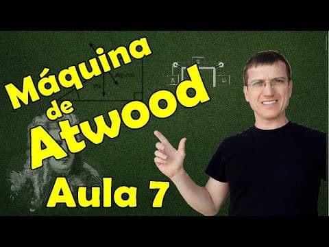 Thumbnail da aula: MÁQUINA DE ATWOOD - DINÂMICA - AULA 7 - Prof. Marcelo Boaro