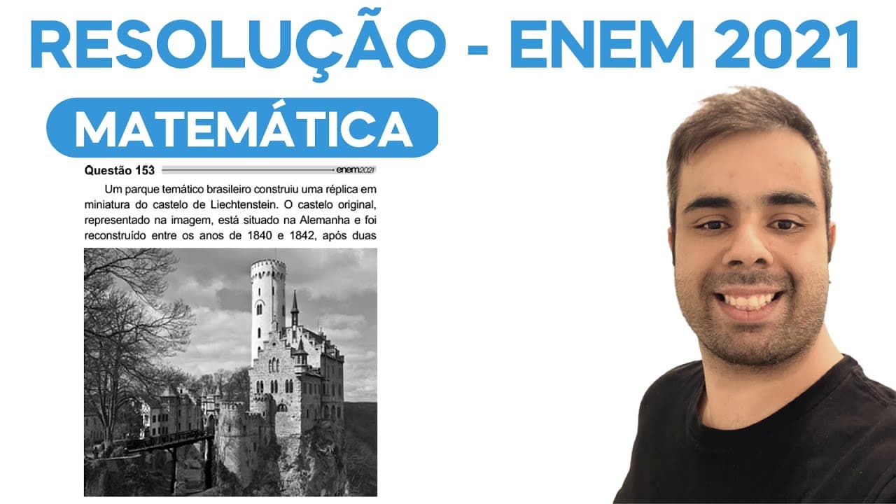Thumbnail: ENEM 2021 – Um parque temático brasileiro construiu uma réplica em miniatura do castelo de Lichtenst