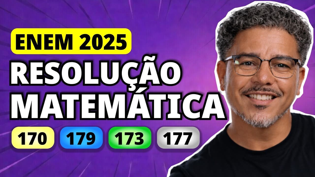Thumbnail: ENEM 2025 Matemática – Questão 170 | A luminância de um objeto é a grandeza que descreve a