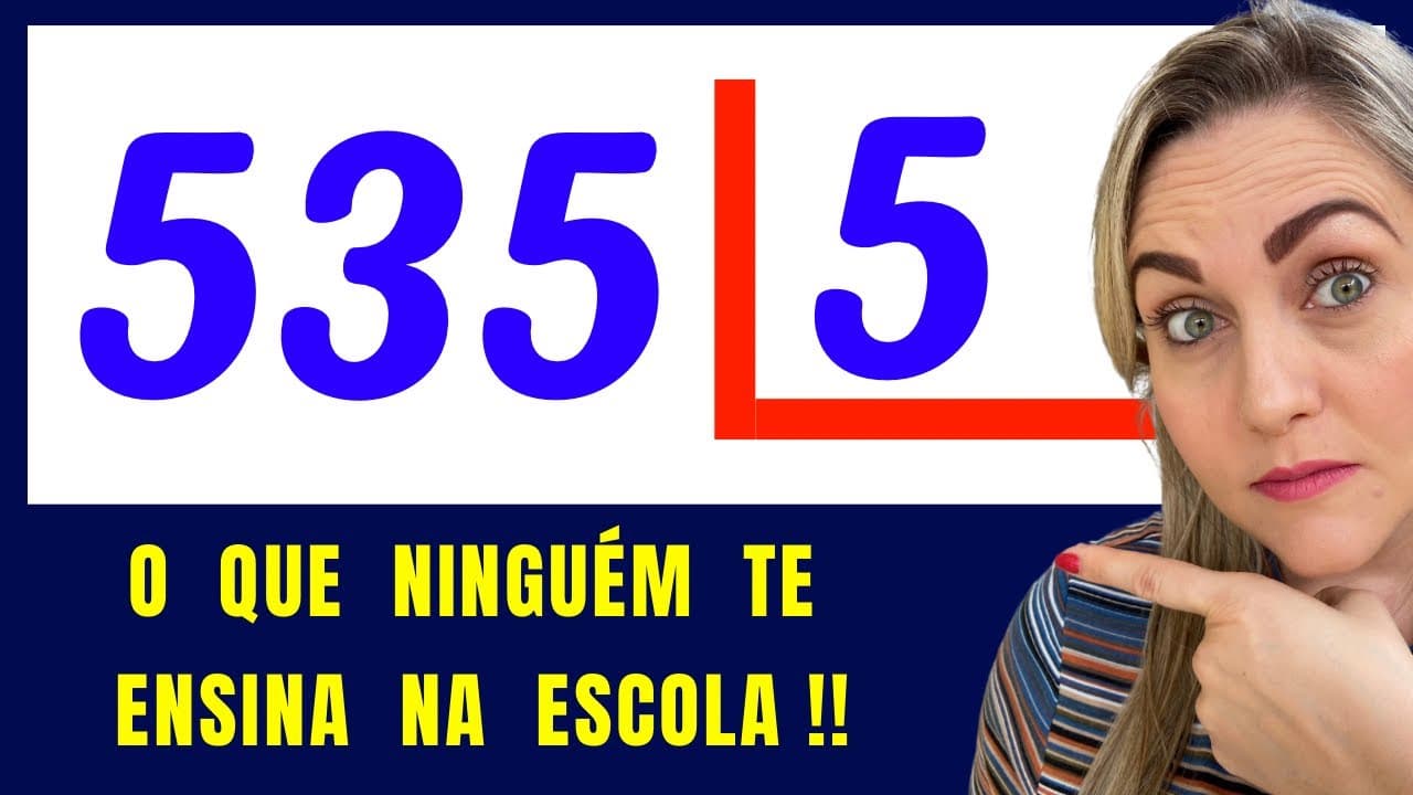 Thumbnail: ⚠️ APRENDA COMO FAZER DIVISÃO!!!  Matemática básica todo dia.📚🚀