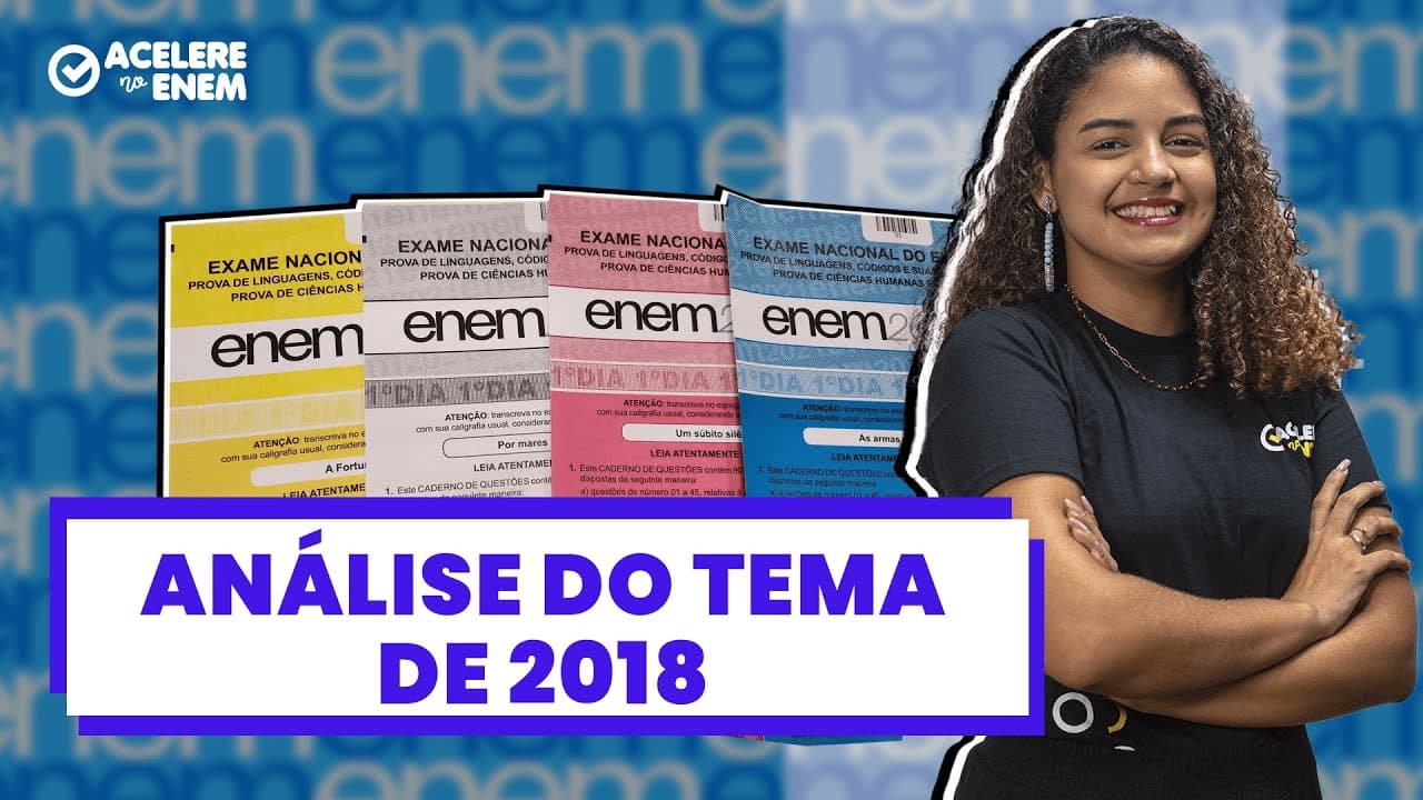 Thumbnail: Análise de redação do tema de 2018 - Acelere no ENEM